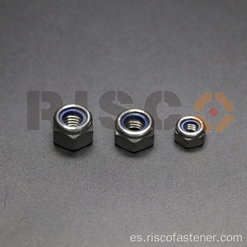 Tuerca de nailon de acero inoxidable DIN985